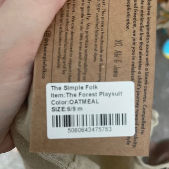 The simple folk forest play suit - Picture 2 of 3